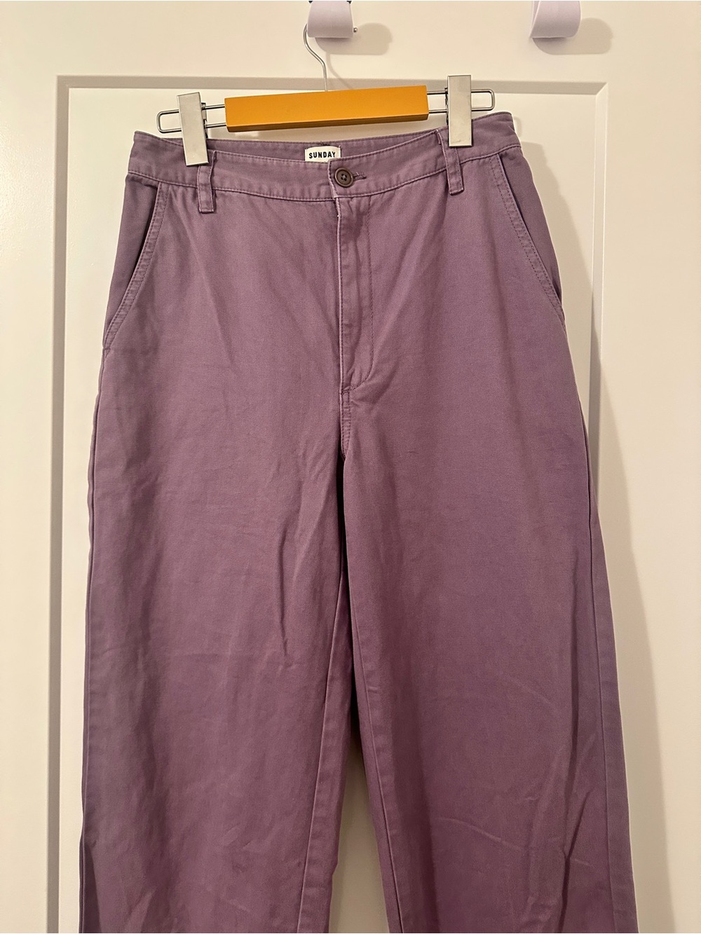 Sunday Best Aritzia Purple Jaden Chinos Pant Size 4 Women’s - Picture 3 of 10